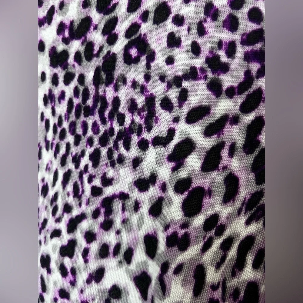 Talbots Pure Merino Wool Leopard Print Top Size Small